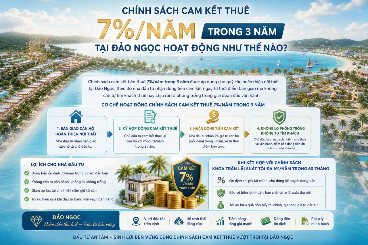 Chính Sách Cam Kết Thuê 7%/Năm Trong 3 Năm Tại Đảo Ngọc Hoạt Động Như Thế Nào?