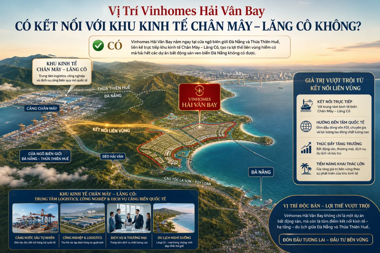 Vị Trí Vinhomes Hải Vân Bay Có Kết Nối Với Khu Kinh Tế Chân Mây – Lăng Cô Không?